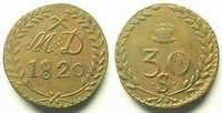 Tokens and Medals 30 Sous Mining Numismatics Aniche Mines d'Aniche 30 Sous Cuivre jaune , R 28mm 1820 TTB+ -