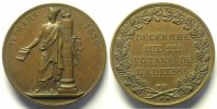 Tokens and Medals Medals of Charles X Médaille aux 221 Votants de l'Adresse CAUNOIS 16 Mars 1830 cuivre 56mm SUP -