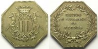 Tokens and Medals jeton Numismatics of the savings banks Rennes jeton octogonal en argent SUP -
