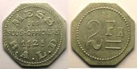 Tokens and Medals Tokens of Messes and Military Circles 112° Régiment d'Artillerie Lourde Elie 10.6 2 F Al,8 24 mm TTB -