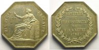 Tokens and Medals Jeton Numismatique du Notariat français (jetons de Notaires) Bar-sur-Seine (Aube) Jeton octogonal en argent SUP -