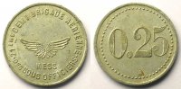 Tokens and Medals Franc Tokens of Messes and Military Circles 21° Demi-Brigade Aérienne Elie 10.3 0,25 (Franc) Alu, Rond 23mm TTB -