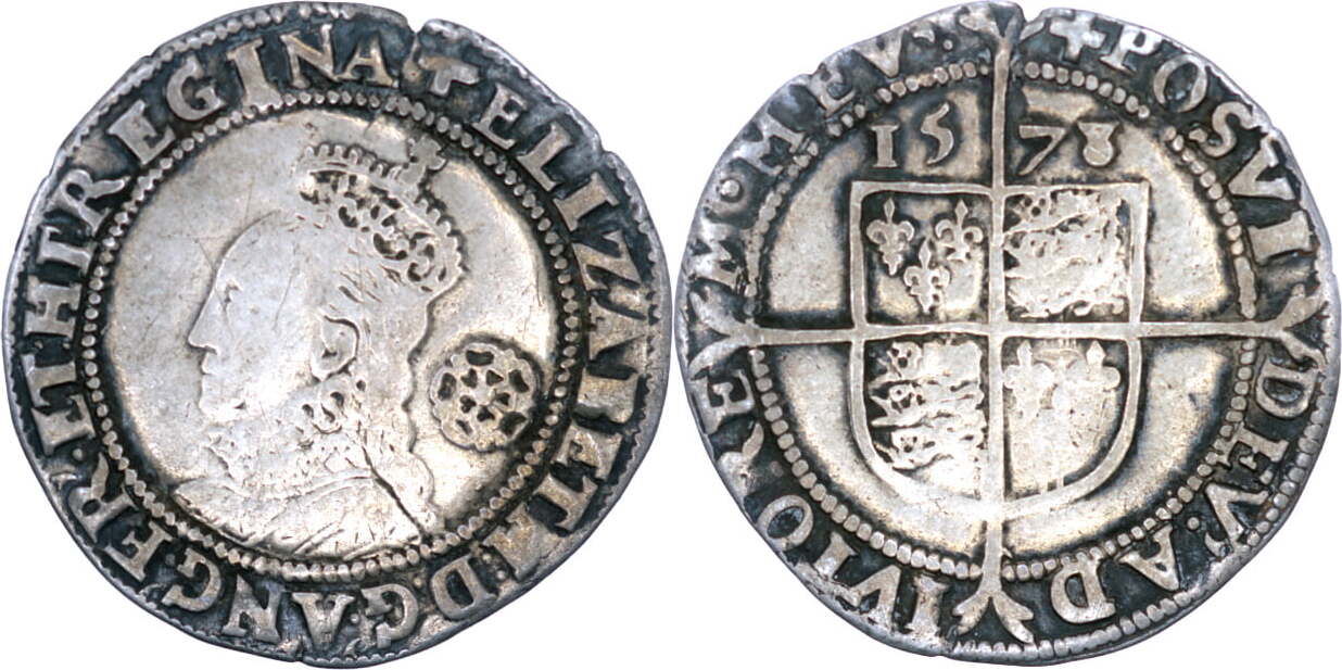 England 1579/1580 Overdate Queen Elizabeth I AR Sixpence - Fifth Issue ...