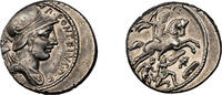 Roman Republic Denarius P. Fonteius P.f. Capito, as Triumvir, with Titus Didius, as Imperator, AR Denari -