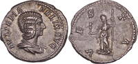 Roman Empire Denarius Julia Domna AR Denarius – VESTA (Under Caracalla) -