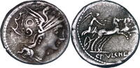 Roman Republic Denarius C.Claudius Pulcher AR Denarius – Victory in Biga -