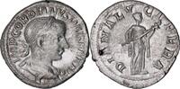 Roman Empire Denarius Gordian III AR Denarius – DIANA LVCIFERA - Marriage Issue -