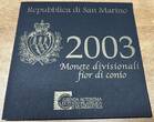 San Marino 8,88 € KMS 2003 Kursmünzensatz im Blister 1 Cent bis 5 Euro CH UNC in Originalblister