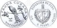 Kuba 5 Pesos Fauna Cubana - Kubatrogon - Tocororo -