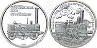 Silbermedaille Geschichte der Eisenbahn -