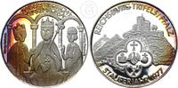 Silbermedaille Reichsburg Triffels / Pfalz - Kaiser Friedrich Barbarossa -