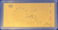 Deutschland BRD Goldmedaille Medaille als Goldnote (AU) - Gedenkprägung 25 Jahre Deutsche Einheit -
