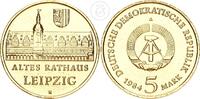 Deutschland DDR 5 Mark Leipziger Rathaus -