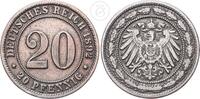Deutsches Kaiserreich 20 Pfennig großer Adler -