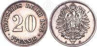 Deutsches Kaiserreich 20 Pfennig 20 Reichspfennig Silber -