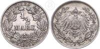 Deutsches Kaiserreich 1/2 Mark 1/2 Reichsmark -