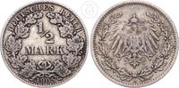 Deutsches Kaiserreich 1/2 Mark 1/2 Reichsmark -