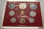 Vatikanstadt 688 Lire Vatikan KMS - offizieller Kursmünzensatz 1 Lira bis 500 Lira -