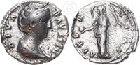 Römische Kaiserzeit Denar Denarius Rom - Diva Faustina I., Frau des Antoninus Pius (140-141) -