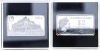 Solomon-Inseln 1/2 Oz Silberbarren 2 $ Barrenmünze 1/2 Unzen Feinsilberbarren - Dresden - Barrenmünze -