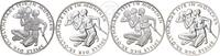 Deutschland BRD 4 x 10 DM Bundesrepublik 4x 10 DM 1972 'Sportler' Satz DFGJ -