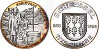 Scheessel Silbermedaille Scheessel 1175 Jahre 805-1980 Motiv Brautpaar -