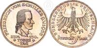 Deutschland BRD 5 DM Friedrich von Schiller 5 Deutsche Mark -