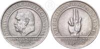 3 Mark 1929 A Deutschland - Weimar Weimarer Republik - 3 Reichsmark Schwurhand - Hindenburg - Verfassung ss-vz