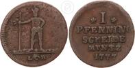 Braunschweig-Calenberg-Hannover Pfennig Georg III (1760-1820) Cu Pfennig - Wilder Mann -