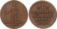 Braunschweig-Calenberg-Hannover Pfennig Georg III (1760-1820) Cu Pfennig - Wilder Mann -