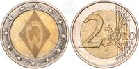 Deutschland BRD 2 Euro 2 € entwertet / umgearbeitet als Werder Bremen Token -