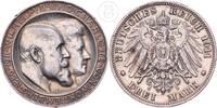 Württemberg 3 Mark 3 Reichsmark König Wilhelm II (1891 bis 1918) -