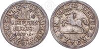 Braunschweig-Calenberg-Hannover IIII Mariengroschen Georg Ludwig (1698-1714) - mit altem Sammlerzettel -