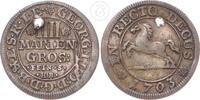 Braunschweig-Calenberg-Hannover IIII Mariengroschen Georg Ludwig (1698-1714)6 - mit altem Sammlerzettel -