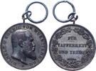 Würtemberg Silbermedaille Für Tapferkeit und Treue - Wilhelm II. König von Würtemberg -