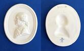 Deutschland - Göttingen Porzelllanmedaille Professoren der Universität Göttingen - Johann Beckmann, Hofrat -