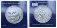 Deutschland Silbermedaille Silbermedaille Martin Luther - Auf seinen 500. Geburtstag -