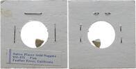 USA Nugget Goldnugget - Feather River California - Gewicht unter 0,1 g -