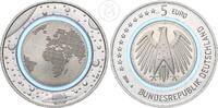 Deutschland BRD 5 Euro Blauer Planet Erde - mit Polymerring -