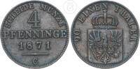 Brandenburg-Preußen 4 Pfennig Wilhelm I. (1866-1888) -