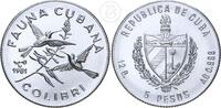 Kuba 5 Pesos Fauna Cubana - Colibri -