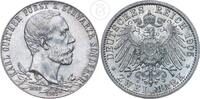 Schwarzburg-Sondershausen 2 Mark 2 Reichsmark Karl Günther (1880-1909) 25. Regierungsjubiläum -