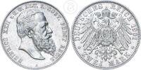 Reuss 2 Mark ältere Linie - 2 Reichsmark Heinrich XXII. 1859-1902 -