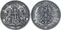 Deutsches Kaiserreich - Hamburg 5 Mark Hansestadt Hamburg -