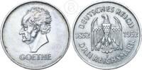 Deutschland - Weimar 3 Mark Weimarer Republik - 3 Reichsmark Goethe -