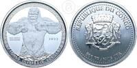 Kongo, Demokratische Republik 500 Francs CFA 1 Unze Silber Gorilla -