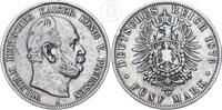 Deutsches Kaiserreich - Preussen 5 Mark 5 Reichsmark Kaiser Wilhelm I -