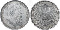 Deutsches Kaiserreich - Bayern 2 Mark 2 Reichsmark Prinzregent Luitpold - zum 90. Geburtstag -