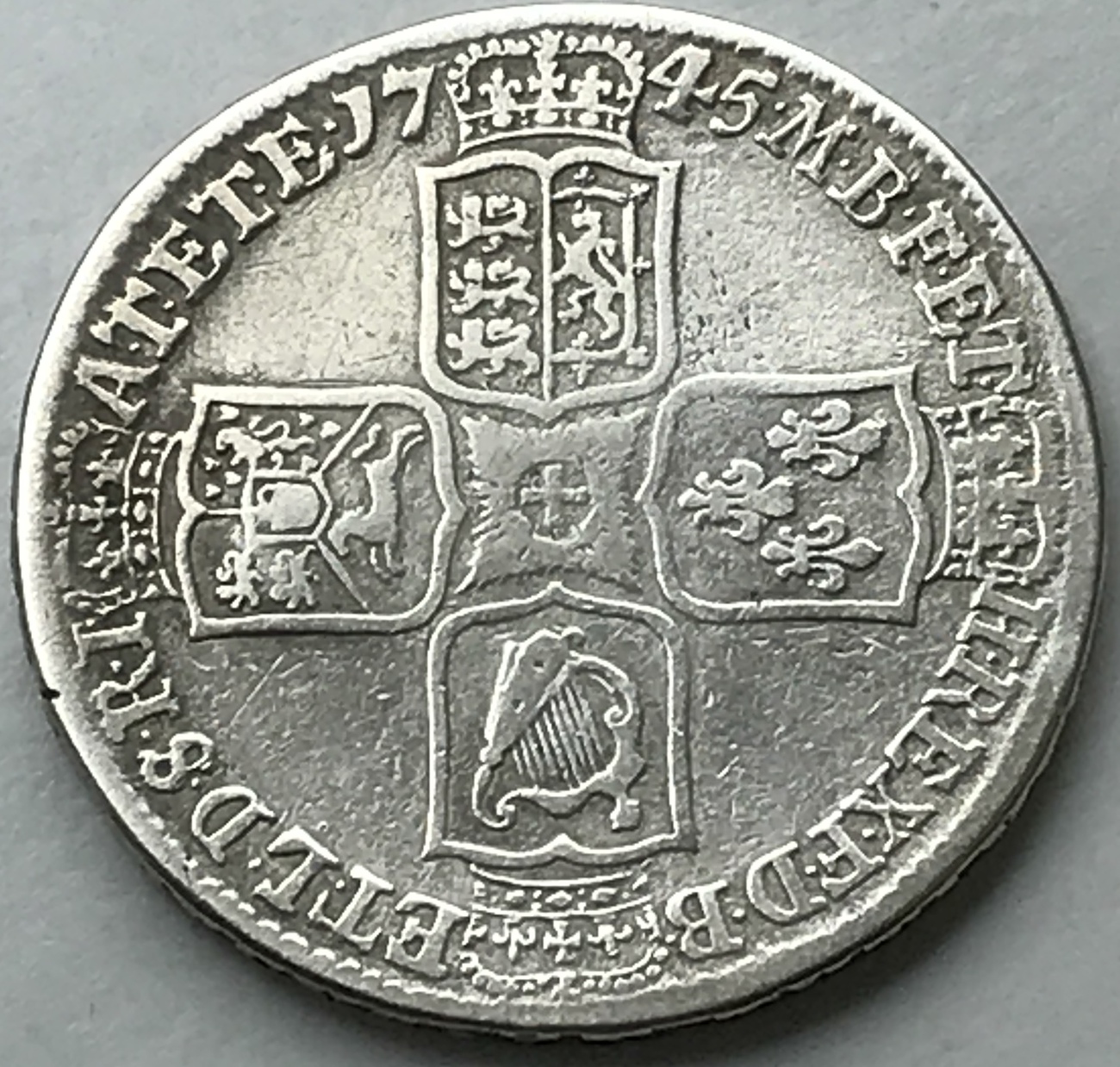 Engeland Halve crown 1745 George the Second VF- | MA-Shops
