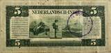 Nederlands-Indië vijf gulden 1943 met stempel voor gebruik in Nederlands Nieuw-Guinea VF